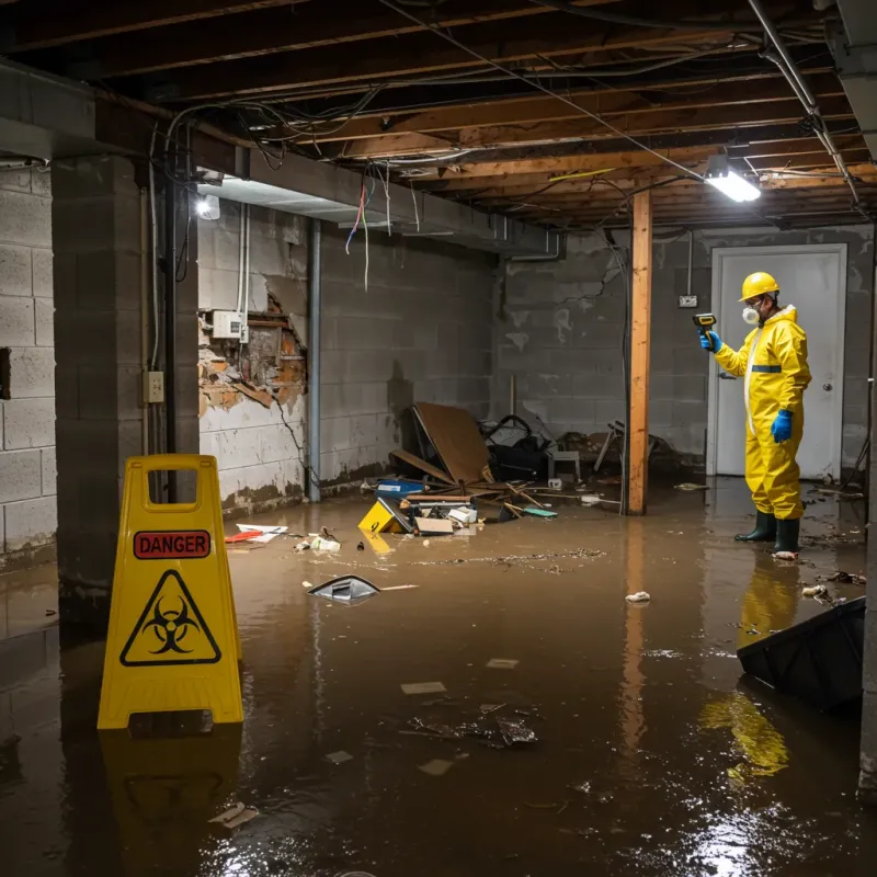 Flooded Basement Electrical Hazard in Bennington County, VT Property